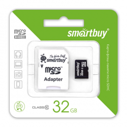 Карта памяти Smartbuy microSD (от 4 Гб до 32 Гб)