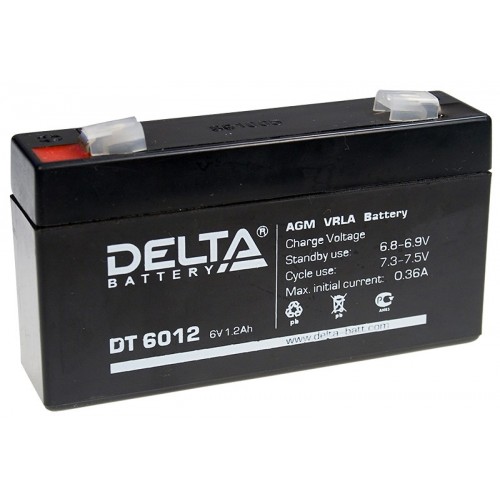 Аккумулятор DELTA DT 6012 (6В, 1200 мАч)