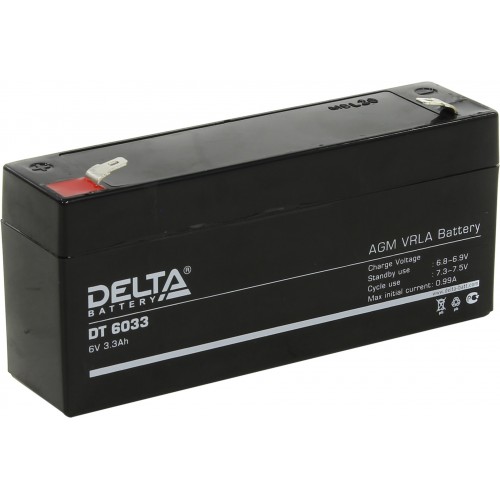 Аккумулятор DELTA DT 6033 (6В, 3300мАч)