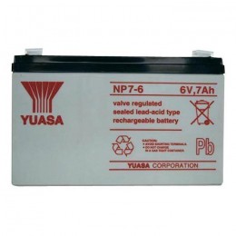 Аккумулятор Yuasa NP 7-6 (6В, 7000 мАч)