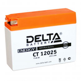 Аккумулятор (moto) DELTA CT 12025 (12В, 2500мАч)