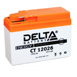 Аккумулятор (moto) DELTA CT 12026 (12В, 2500мАч)