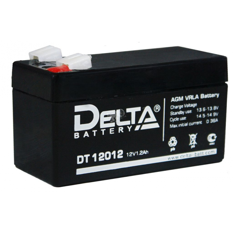 Аккумулятор DELTA DT 12012 (12В, 1200 мАч) - Магазин НПП 