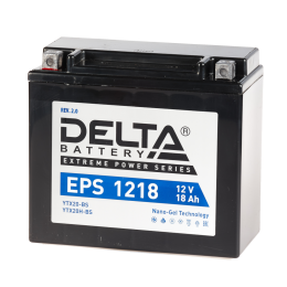 Стартерная АКБ Delta EPS 1218 (12В, 18000мАч, Nano-Gel Technology) 
