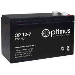 Аккумулятор  Optimus OP 12-7 (12В, 7000мАч)