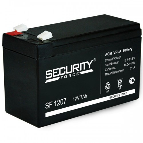 Аккумулятор Security Force SF 1207 (12В, 7000 мАч)