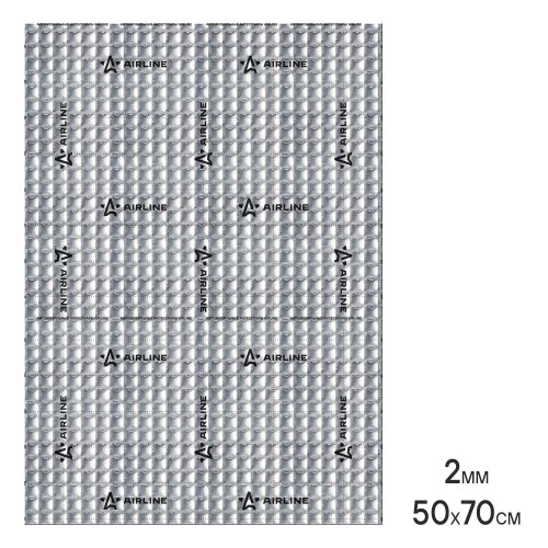 Шумоизоляция (вибро) "Base 2" (50*70 см), 2 мм (AIRLINE ) 