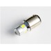 Светодиодная лампа P21/5W (BA15D-1157) 6SMD (5630) LENS WHITE