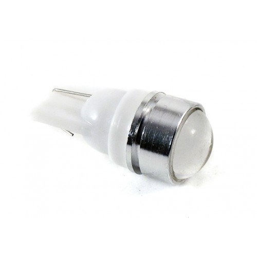 Светодиодная лампа W5W (T10) 1SMD (COB) LENS WHITE