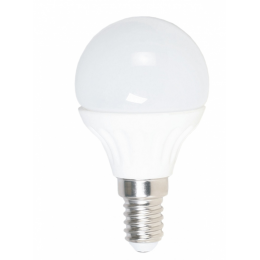 Лампа G45, E14, 6W, теплый/белый свет