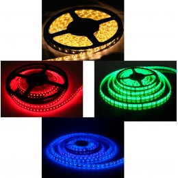 Светодиодная лента 60 LED3528, 12В, 5м, IP20, разные цвета