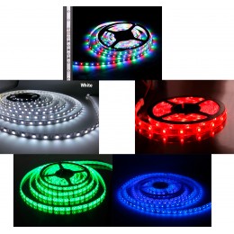 Светодиодная лента 60 LED5050, 12В, 5м, IP20, разные цвета