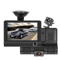 Видеорегистратор Video Cardvr WDR Full HD 1080p, 3 камеры, датчик движения и удара